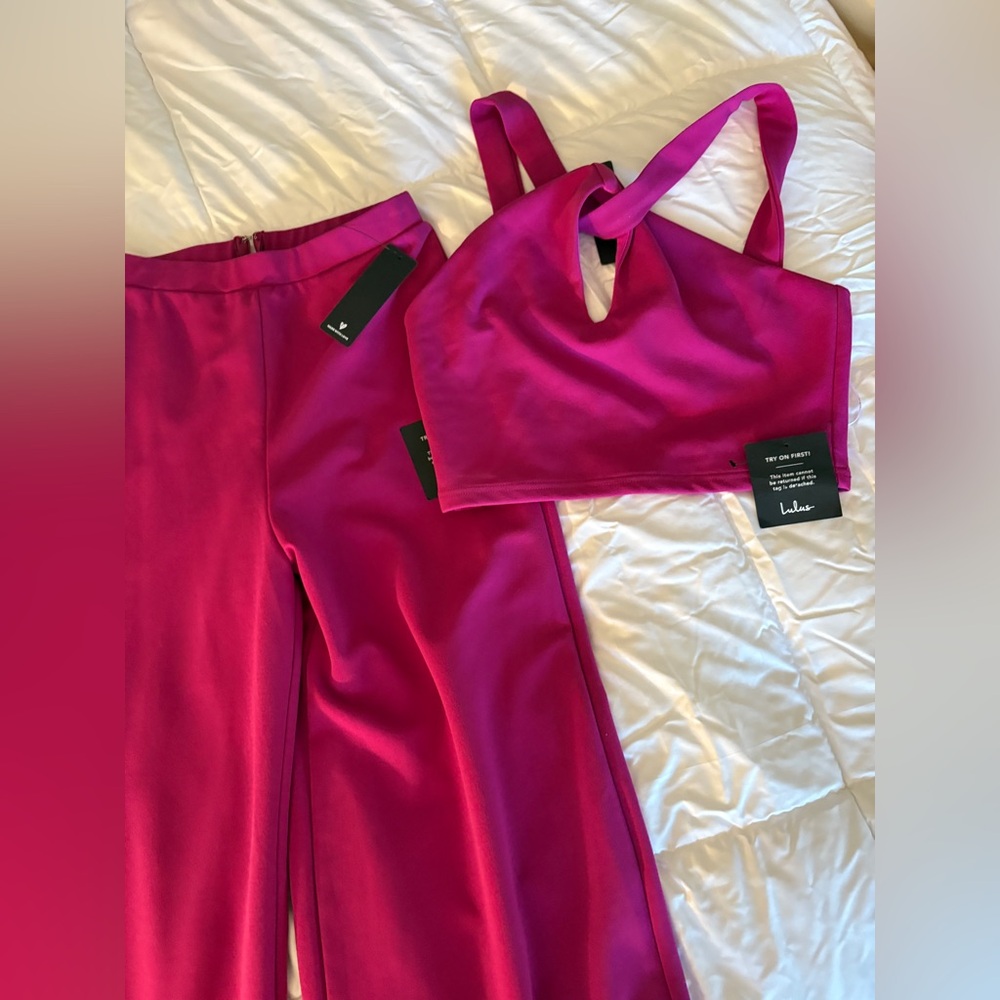 Lulu's Magenta Jumpsuit